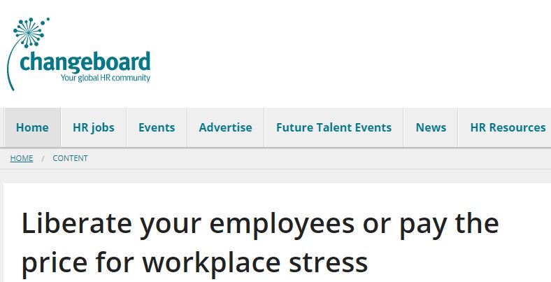Our Changeboard Op-ed on Work Stress