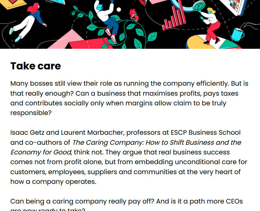 Raconteur: Care is no longer a “nice to have” in business